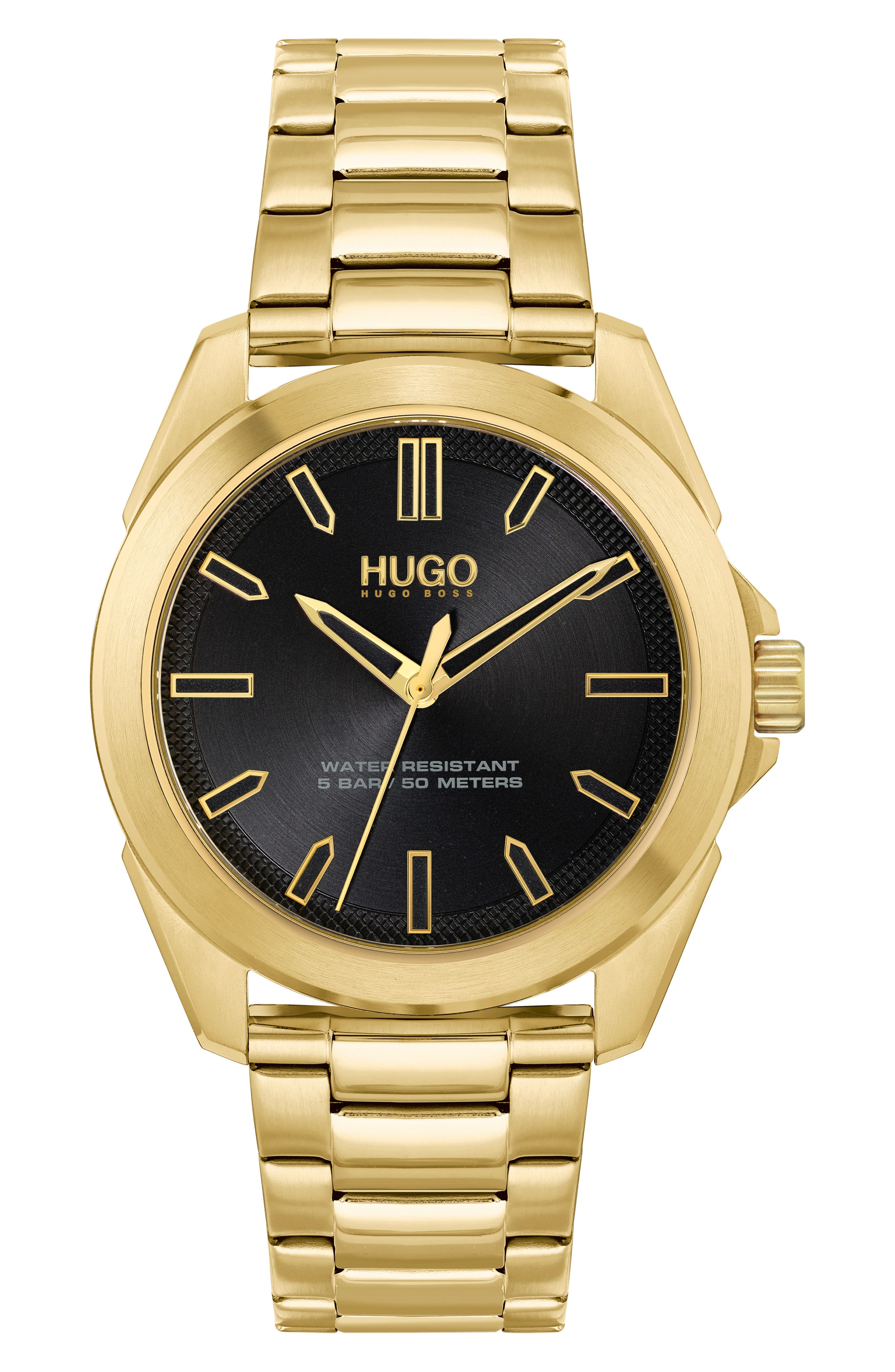 HUGO Adventure 3-Hand Quartz Stainless Steel Watch, 42mm (Men ...