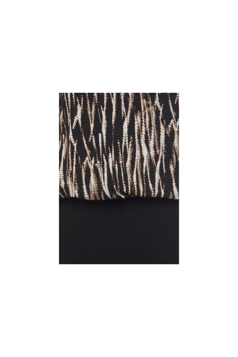 2-In-1 Printed Dress, Alternate, color, Black Printed