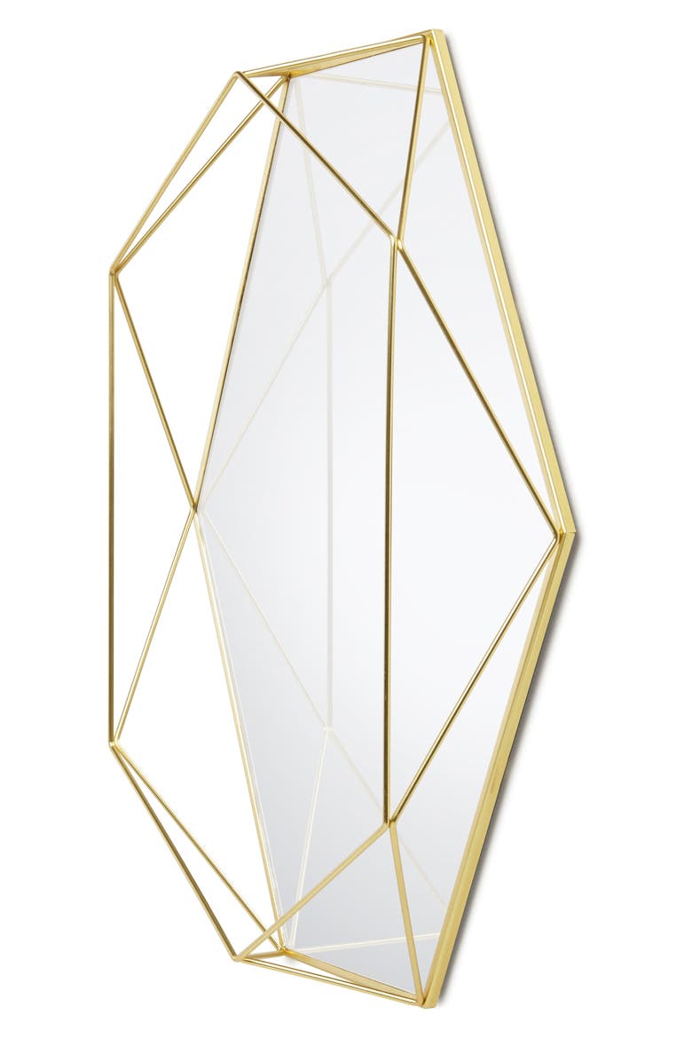 Prisma Mirror, Alternate, color, BRASS