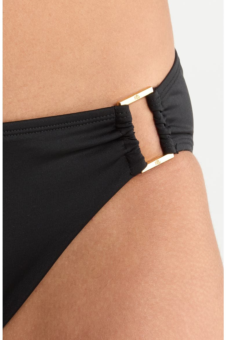 Ring Hipster Bikini Bottoms, Alternate, color, BLACK