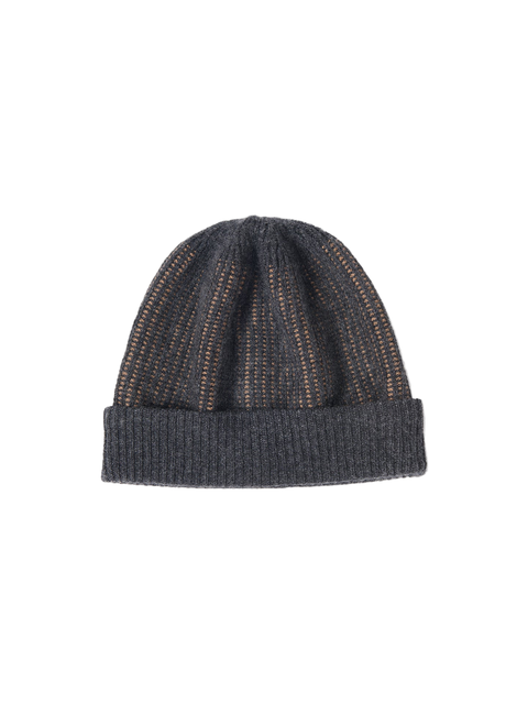 Cashmere Ribbed Knit Hat