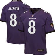 Nike Youth Nike Lamar Jackson Purple Baltimore Ravens Team Game Jersey