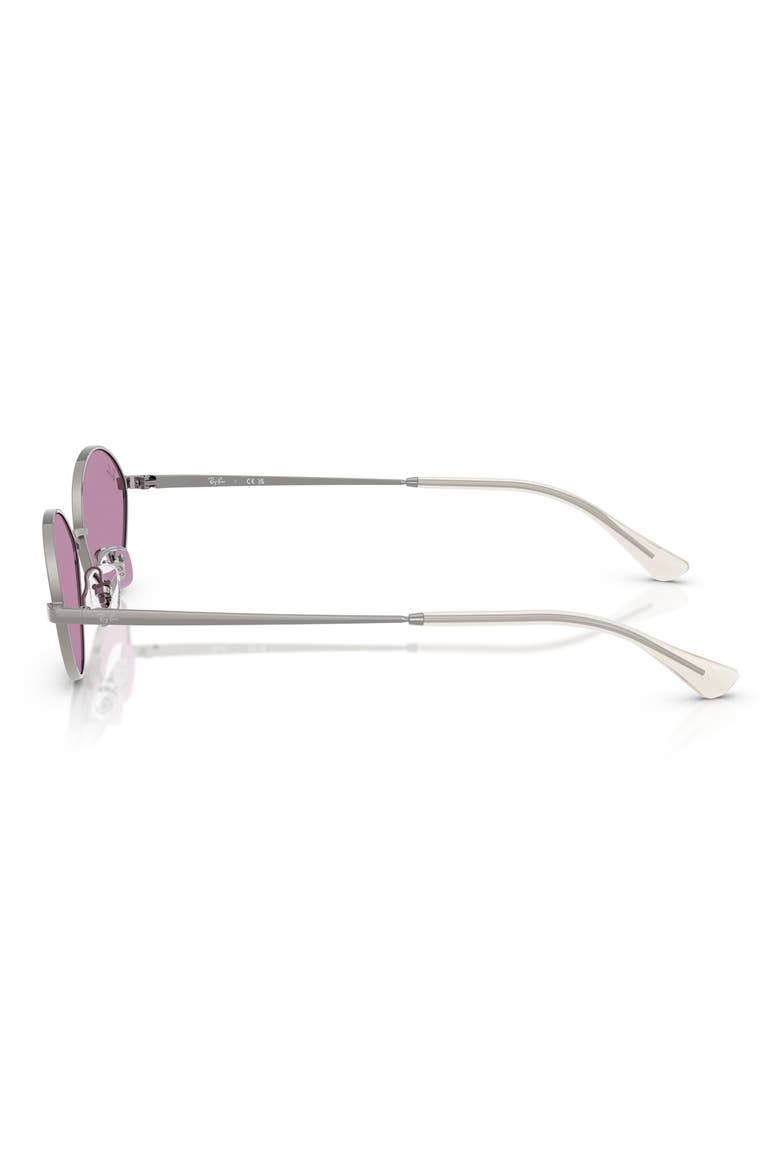Kai 56mm Oval Sunglasses, Alternate, color, GUNMETAL DARK VIOLET