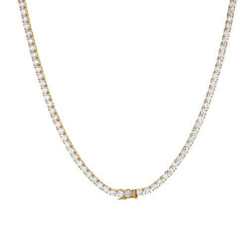 Luvmyjewelry Dimi 10k Gold Lab Grown Diamond Tennis Chain In 10k Yellow Gold