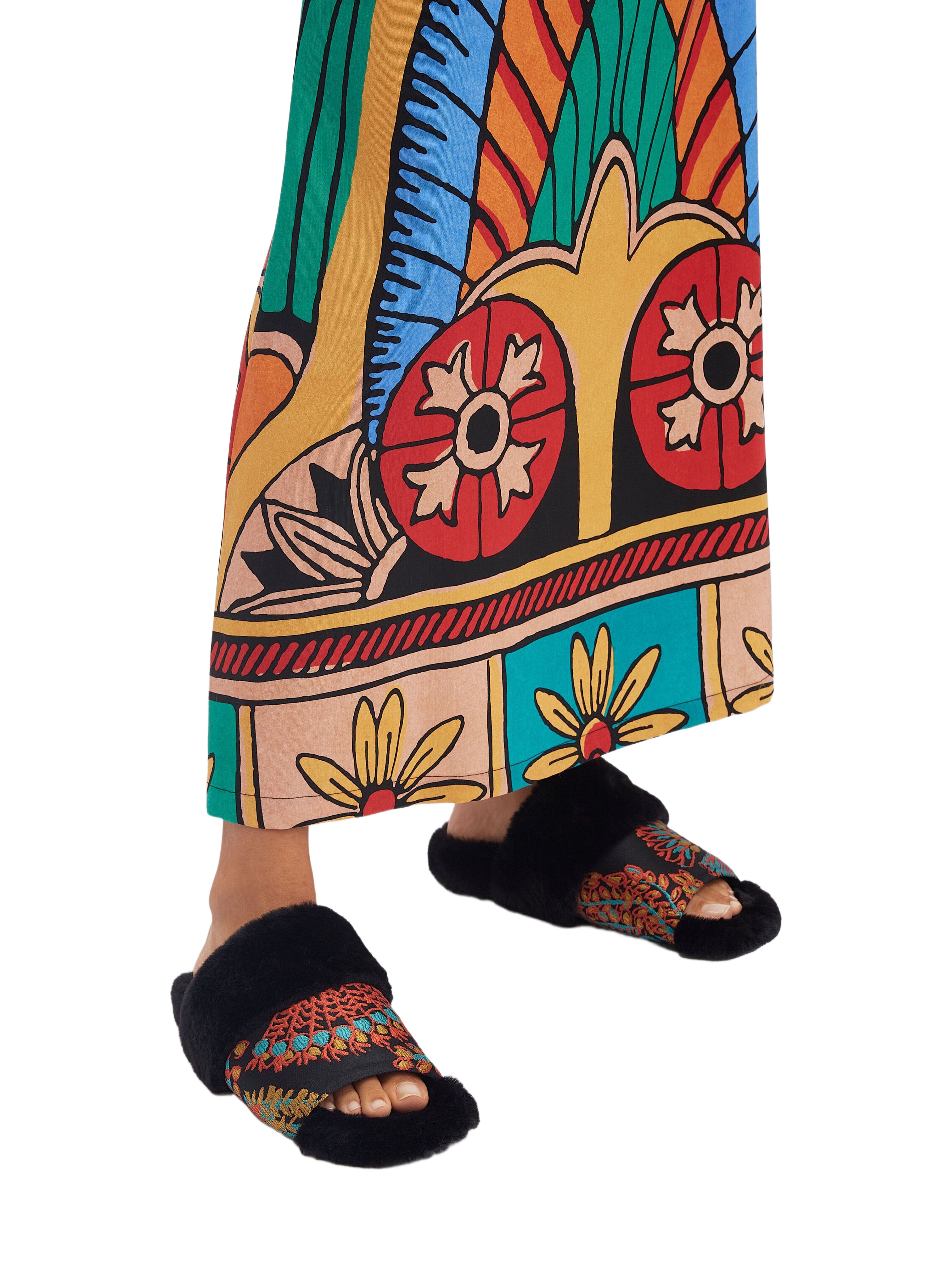 La DoubleJ Winter Slide Jacquard Sicomore Black, Alternate, color, Jacquard Sicomore Black