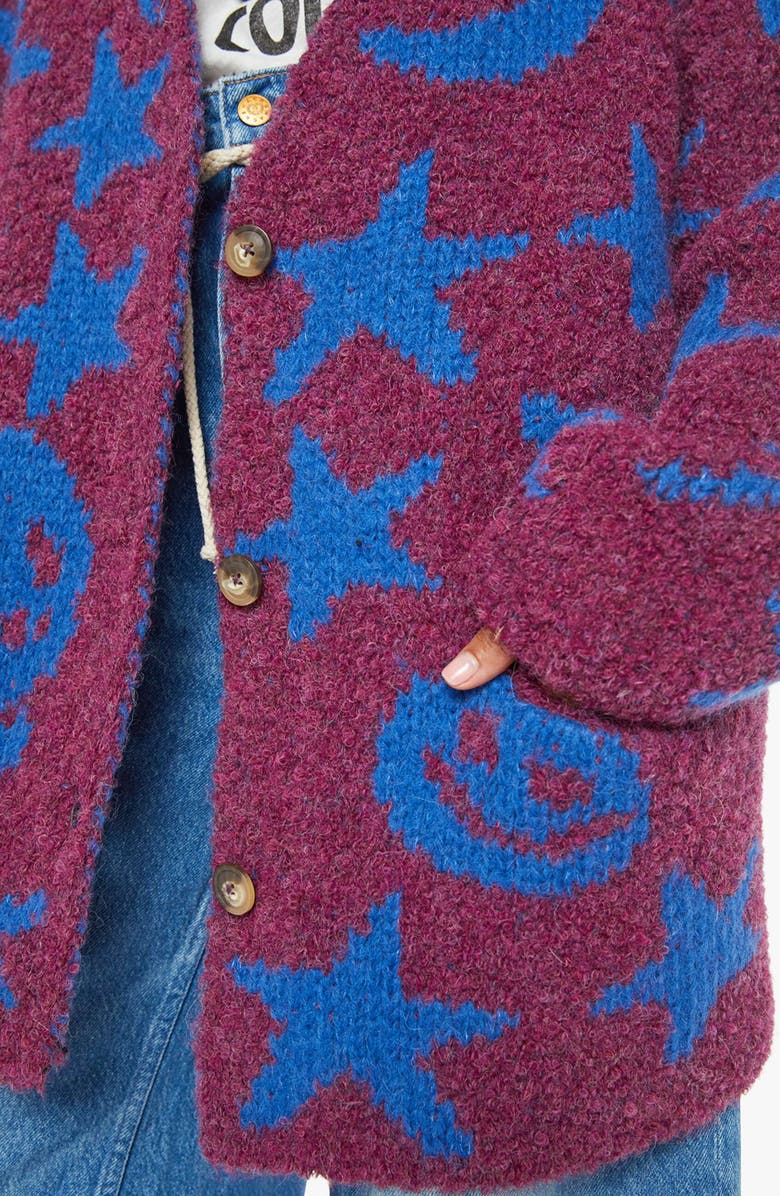 MOTHER The Long Drop Sleeve Alpaca Blend Cardigan, Alternate, color,