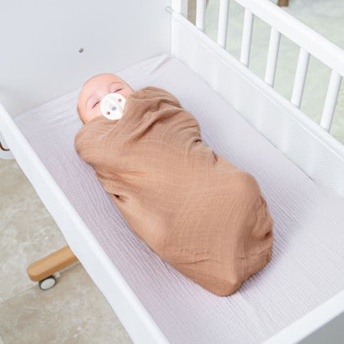 Comfy Cubs Muslin Swaddle Blanket, 1 Pack In Cedar