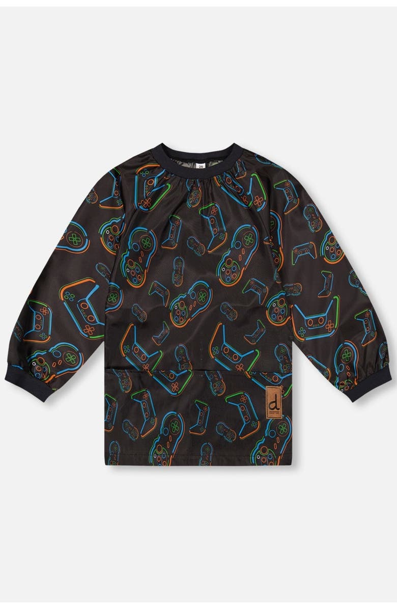 Deux par Deux Controller Adventure Durable Protective School Apron, Main, color, Black Printed Controller