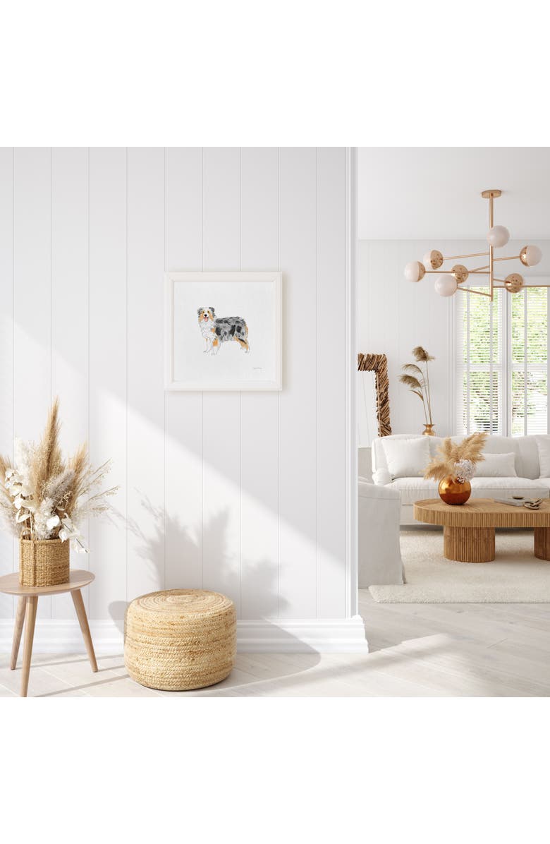 Ramus & Co Aussie Dog Framed Museum Quality 12" x 12" Art Print, Alternate, color, Multicolored