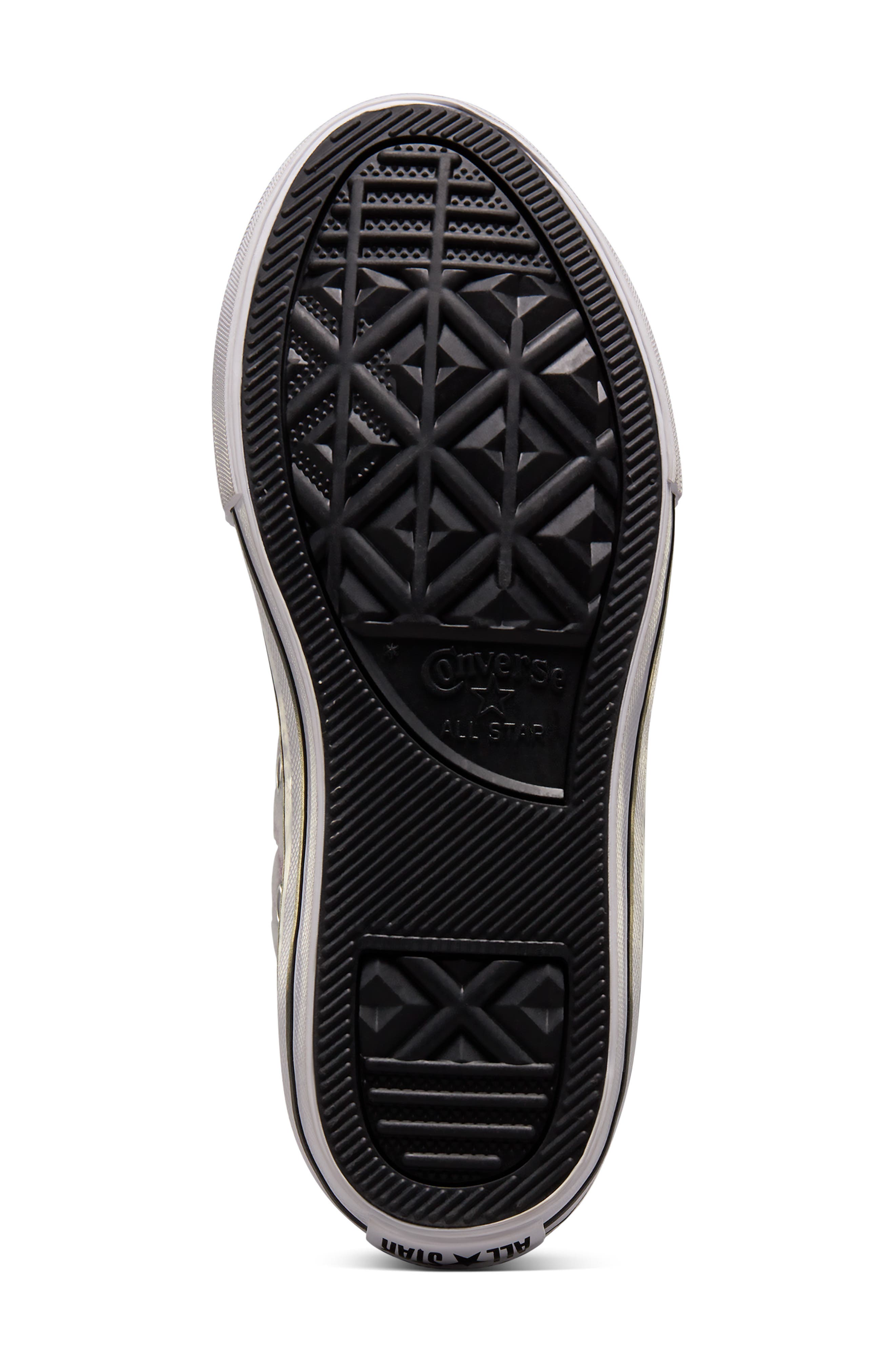 Converse Kids' Converse Chuck Taylor<sup>®</sup> All Star<sup>®</sup> Floral High Top Sneaker, Alternate, color, Stardust Lilac/Grape Fizz