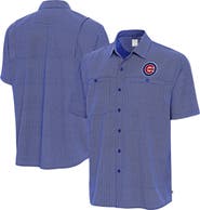 ANTIGUA Men's Antigua Royal Chicago Cubs Mosaic Button-Up Shirt