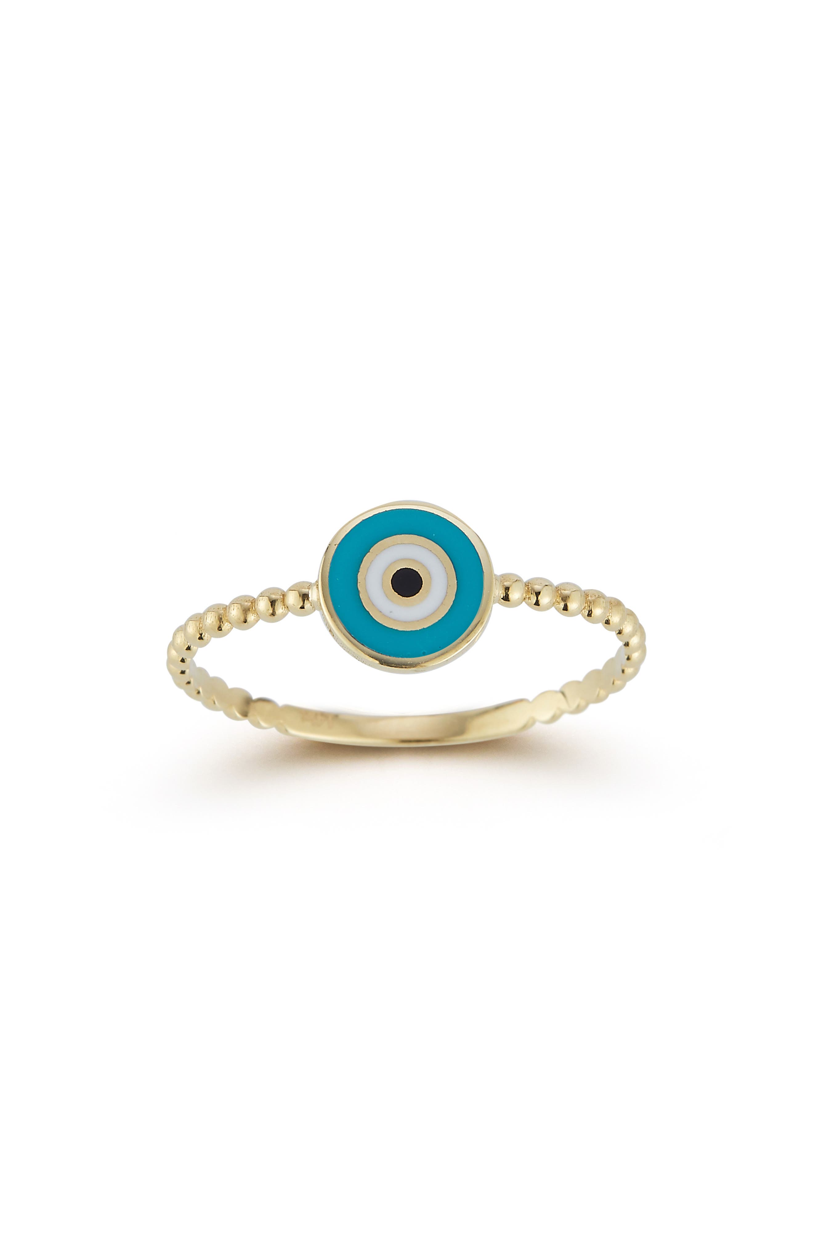 Ember Fine Jewelry Beaded Evil Eye Ring