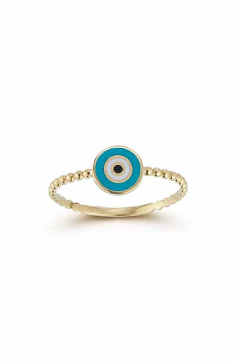 Ember Fine Jewelry Beaded Evil Eye Ring