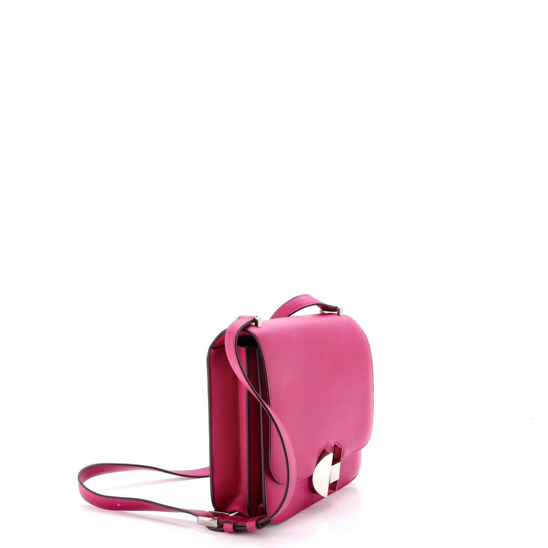 Pre-Owned Hermes 2002 Shoulder Bag Evercolor 20, Alternate, color, Rose Pourpre