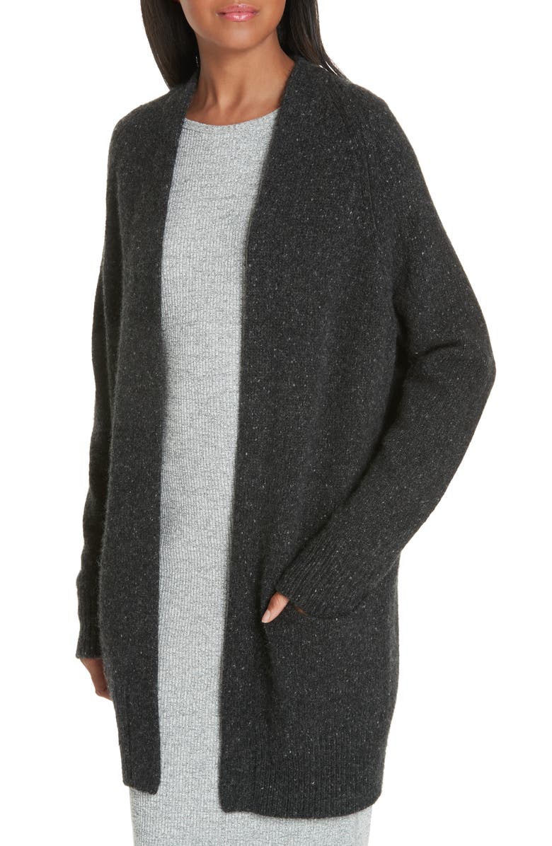 Vince Cashmere Raglan Sleeve Open Front Cardigan, Alternate, color, 