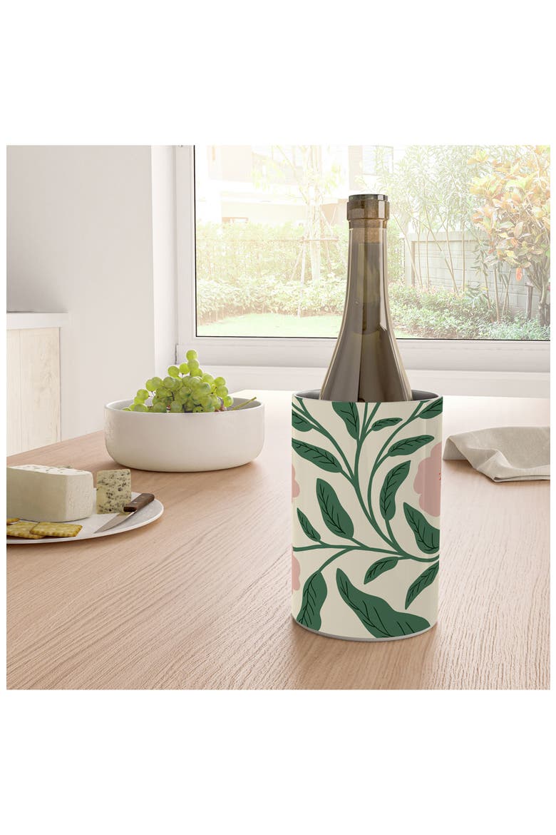 Blooms Stainless Steel Wine Chiller, Alternate, color, GREEN