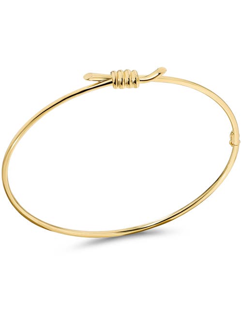 Devata Love Knot Bangle Bracelet In Gold