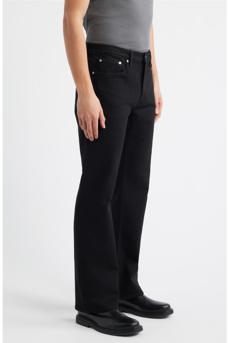 High Waist Bootcut Jeans, Alternate, color, BLACK