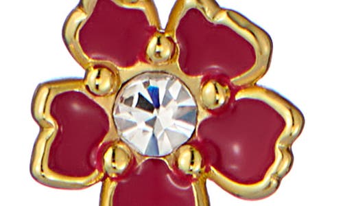 Ted Baker Petiies Painted Flower Pendant Necklace In Gold