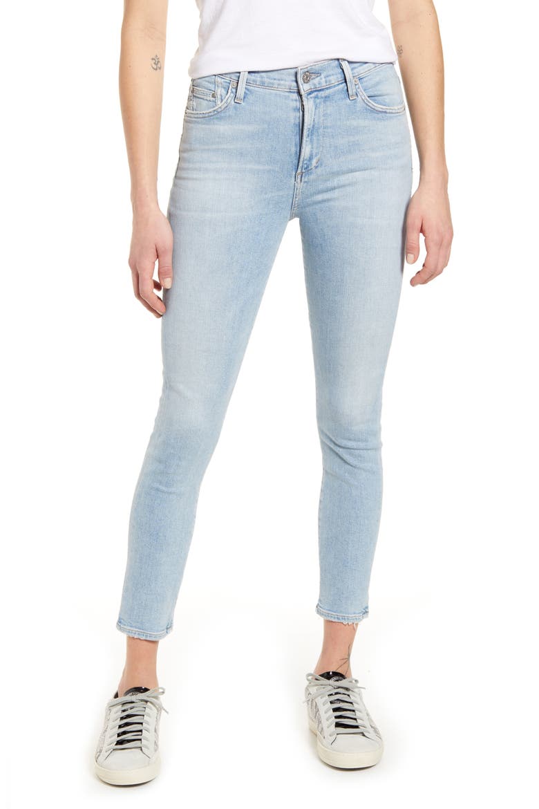 Rocket High Waist Crop Skinny Jeans, Main, color, SOFT FADE