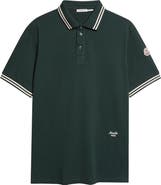 Moncler Tipped Cotton Piqué Polo