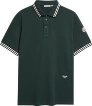 Moncler Tipped Cotton Piqué Polo