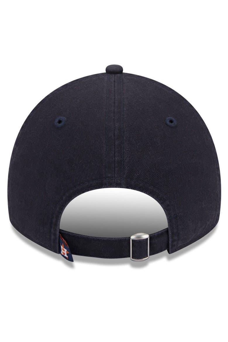 Women's New Era Navy Houston Astros Leaves 9TWENTY Adjustable Hat, Alternate, color, Navy