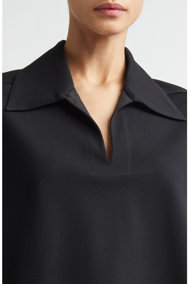 Crop Rib Polo, Alternate, color, BLACK