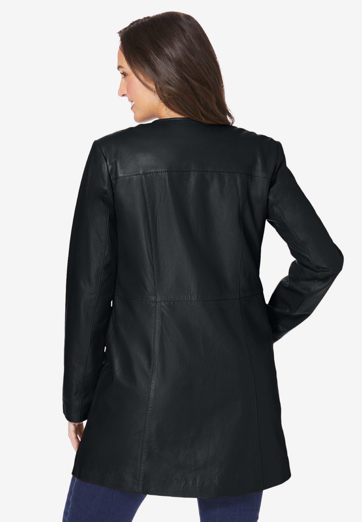 Three-Quarter Leather Jacket - image 2