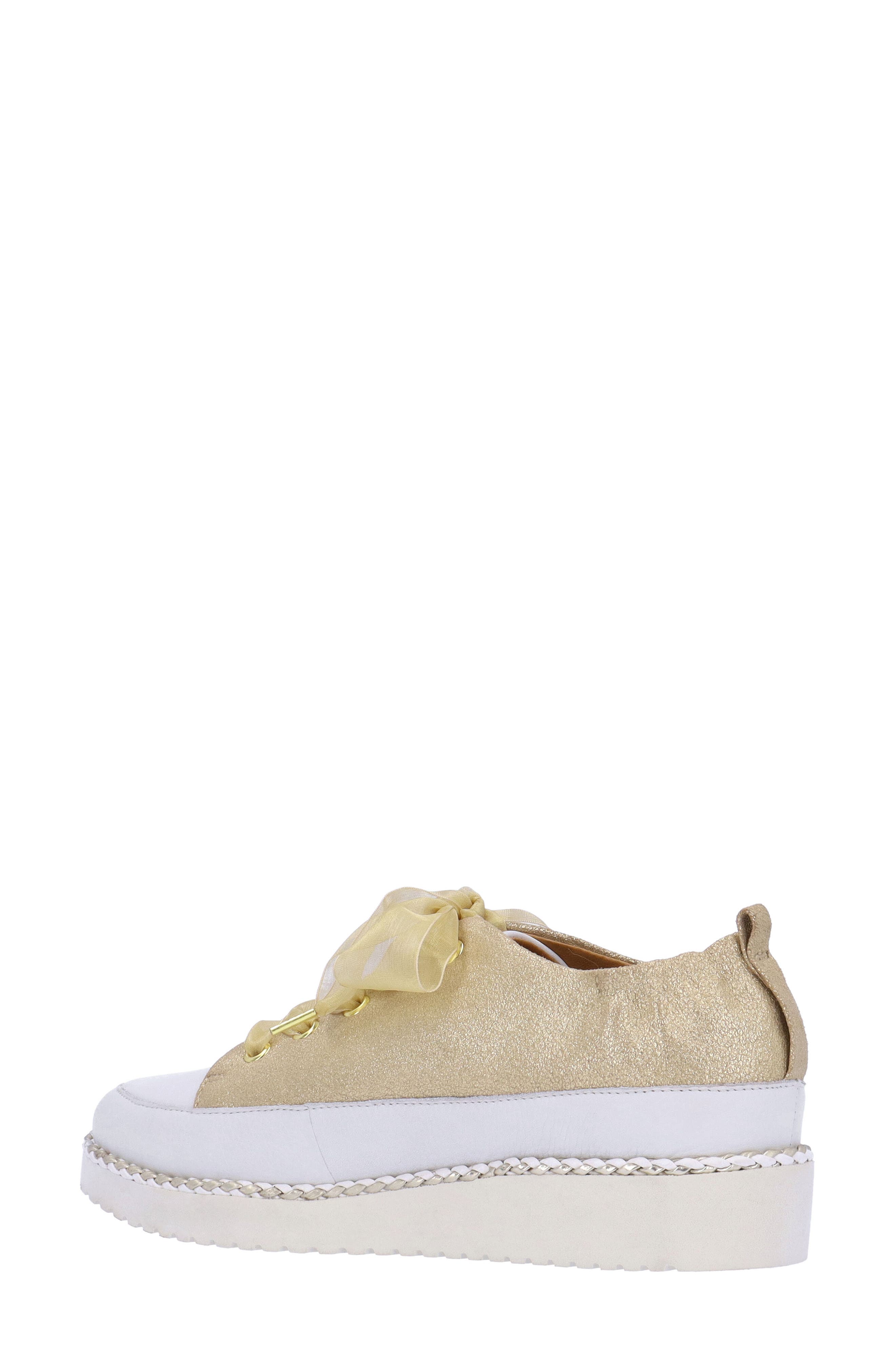 L'Amour des Pieds Zaina Platform Sneaker, Alternate, color, Gold
