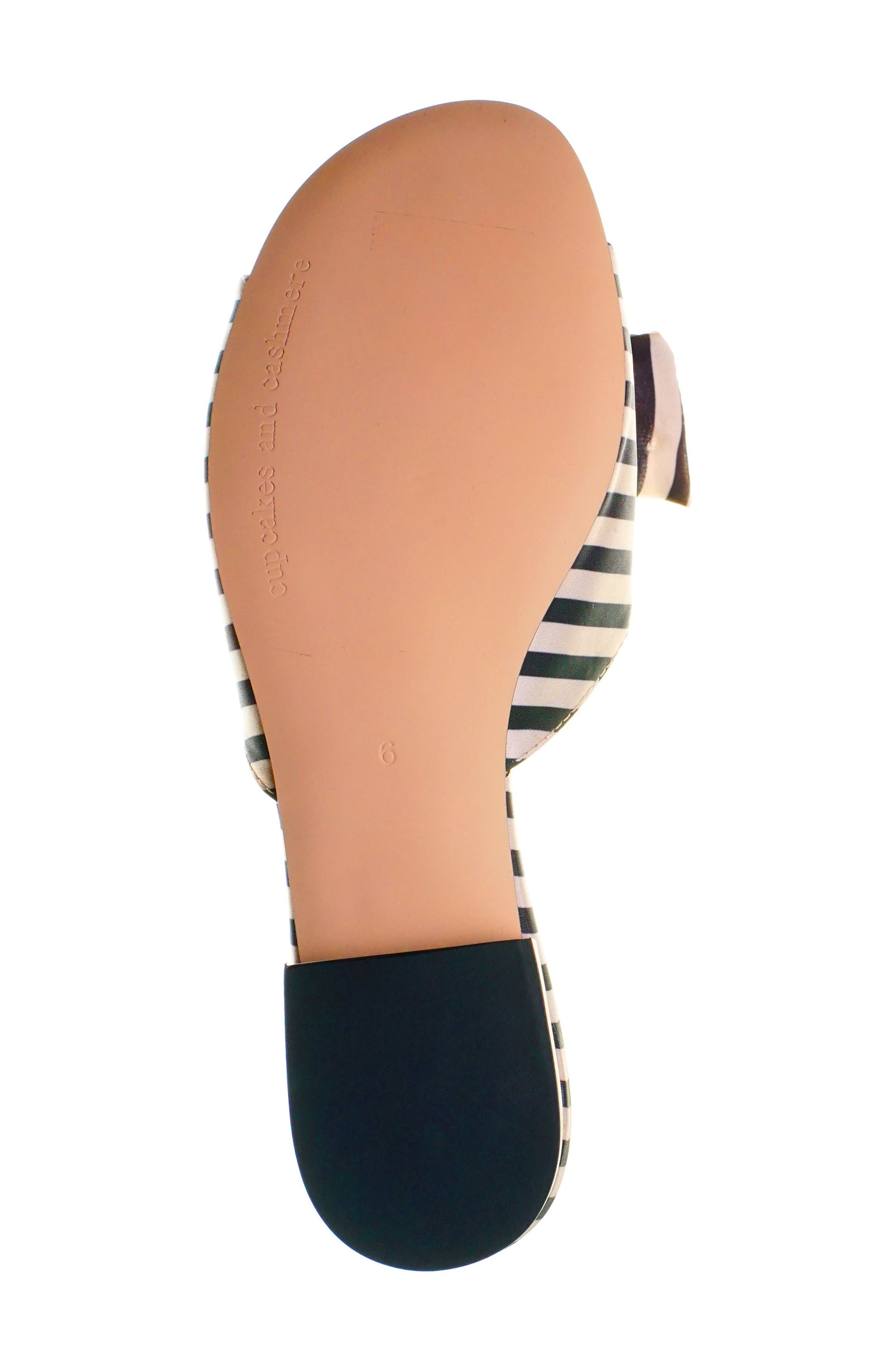 Yazia Sandal, Alternate, color, BLACK-CREAM FABRIC