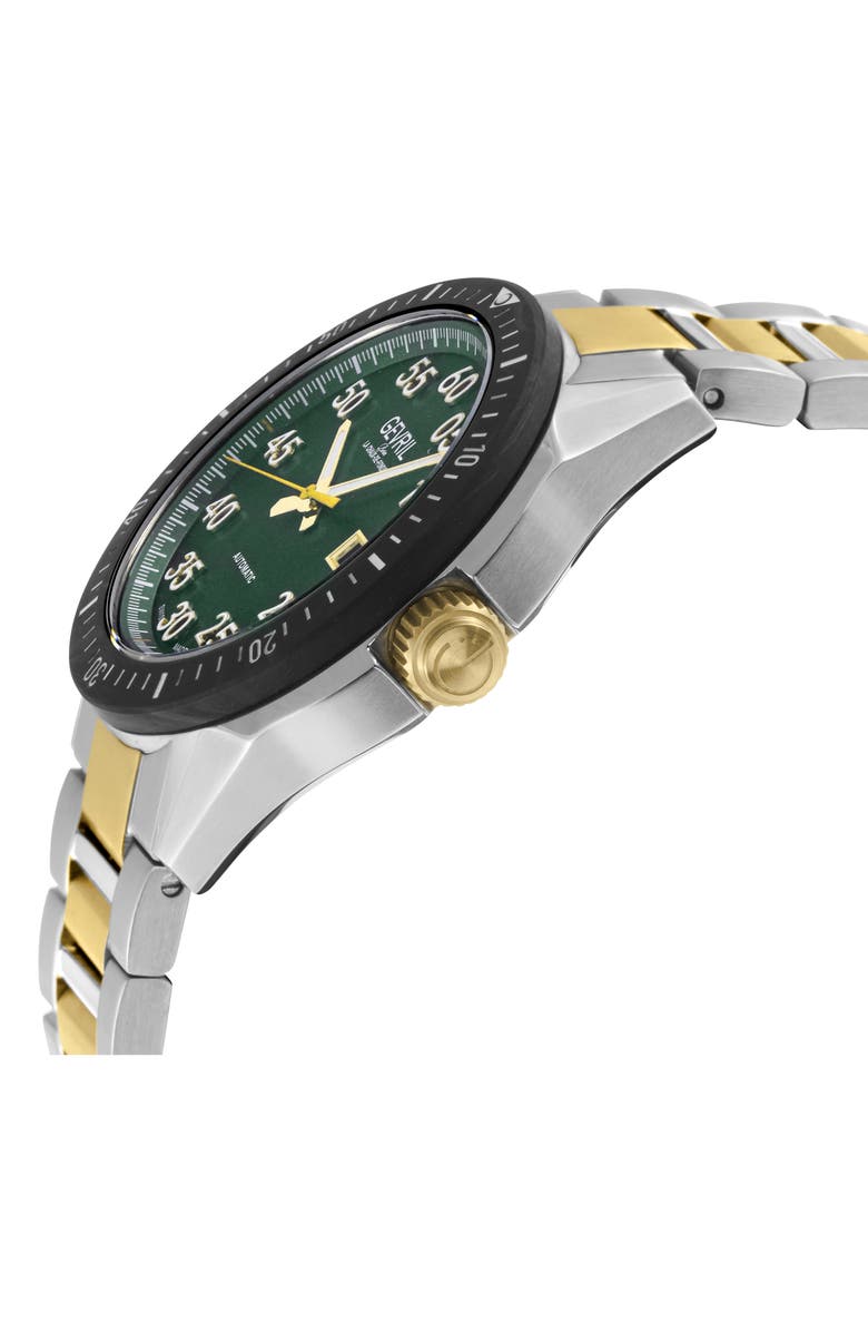 GEVRIL Ascari Swiss Automatic Bracelet Watch, 42mm, Alternate, color, Two Tone