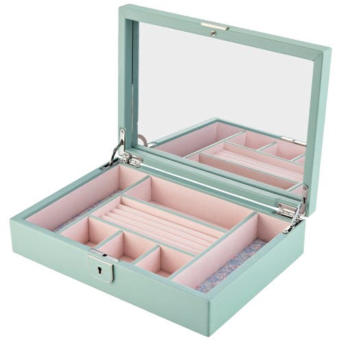 Wolf Liberty Medium Jewelry Box In Green