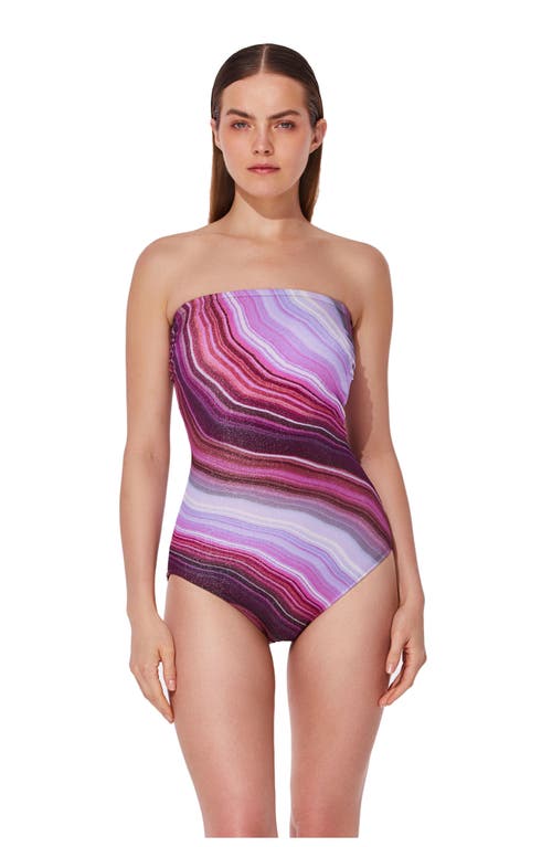 Gottex Marble Dream Bandeau One Piece In Pink