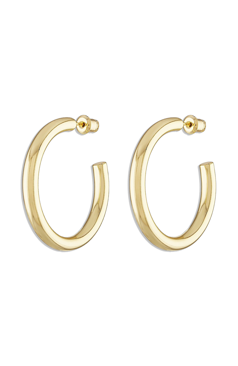 Alexa Leigh Everynight Hoop, Main, color, Yellow Gold