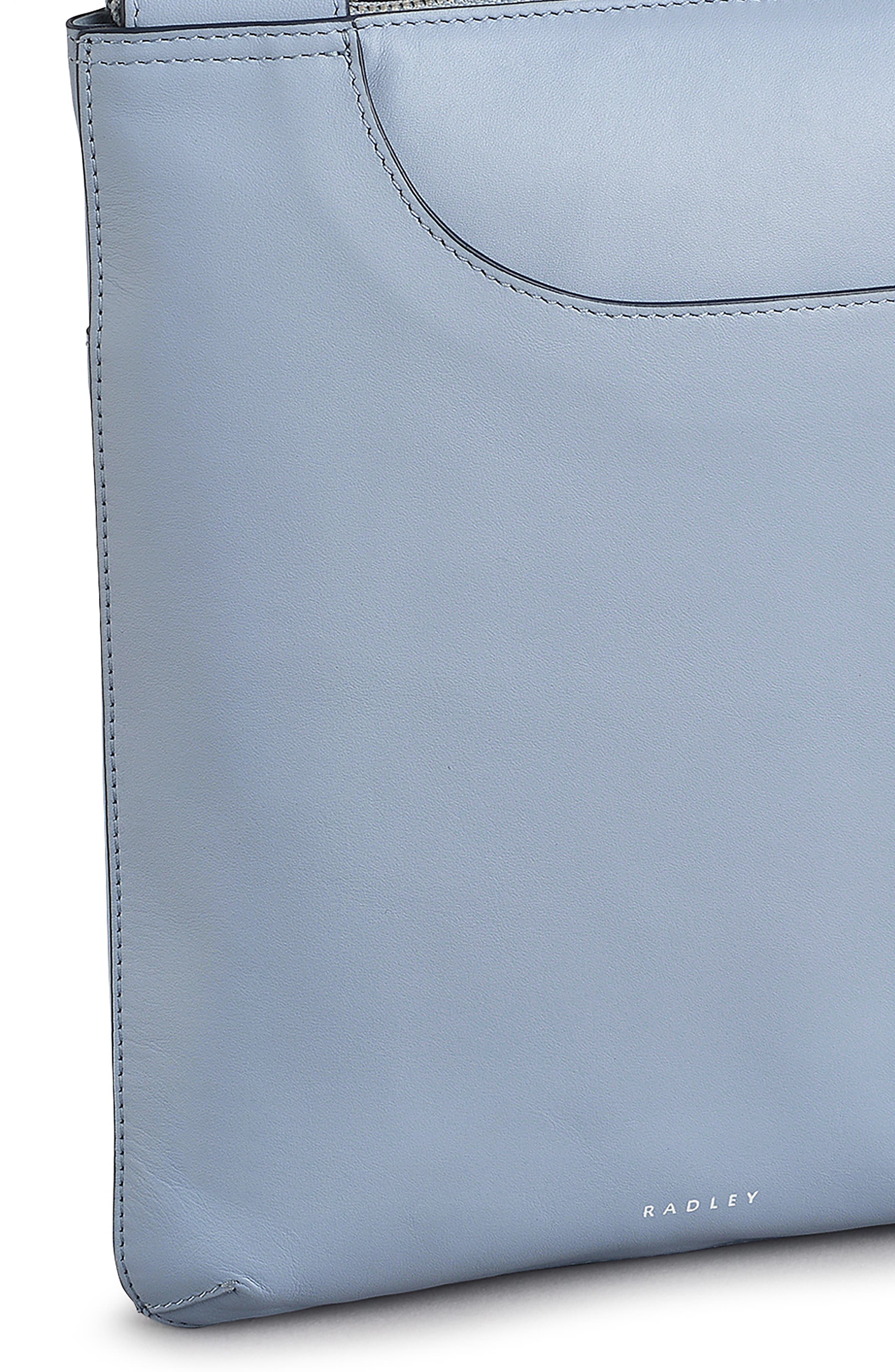 Radley Pockets Medium Ziptop Crossbody Bag, Alternate, color, Smoke Blue