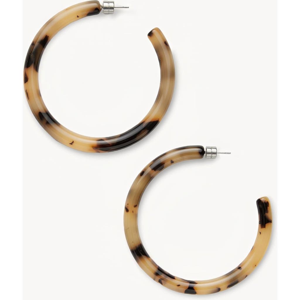 MACHETE Bold Hoops in Blonde Tortoise  product