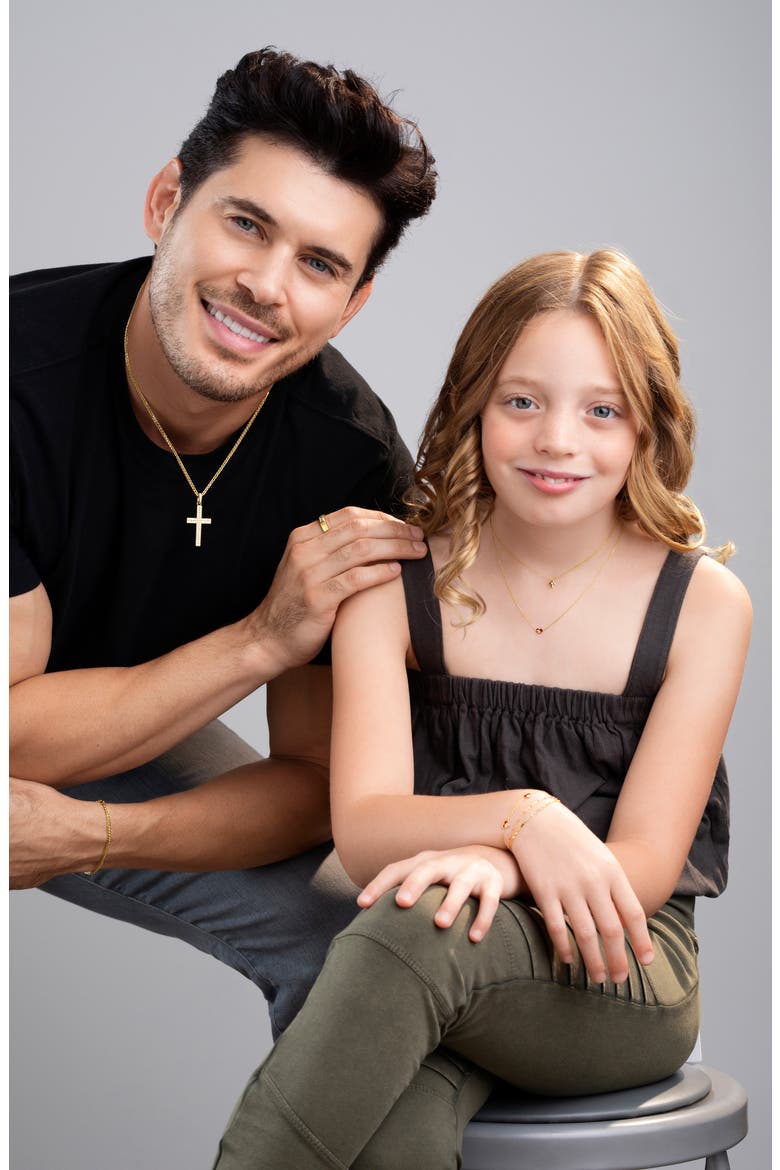 Kid's 14K Gold Heart Bracelet (Nordstrom Exclusive), Alternate, color, 14K YELLOW GOLD