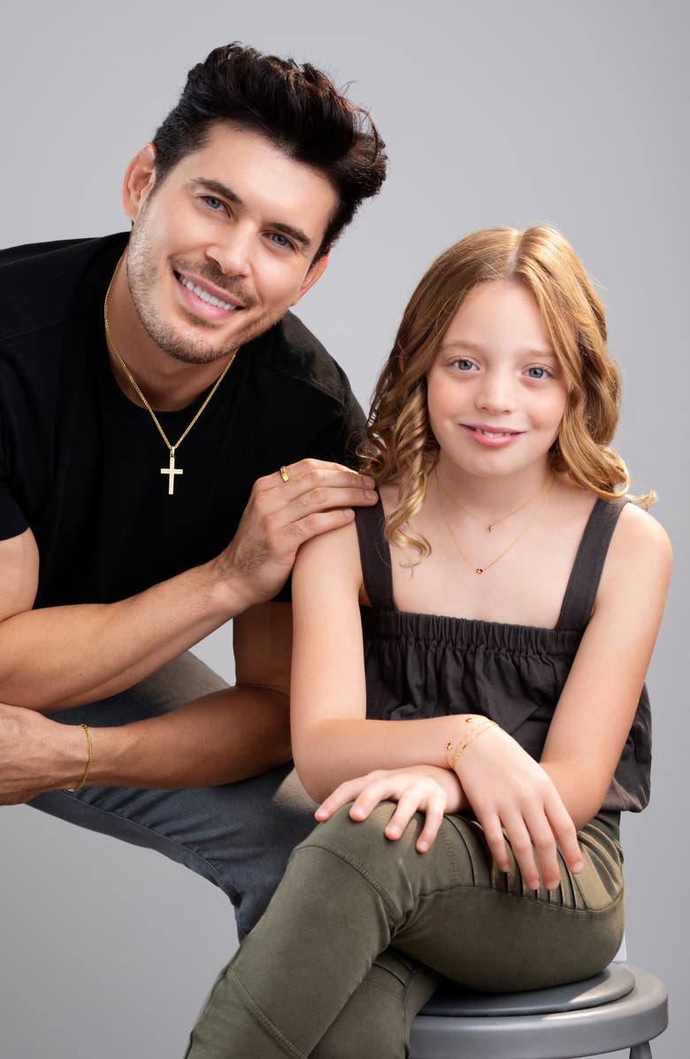 Bony Levy Kid's 14K Gold Heart Bracelet, Alternate, color,