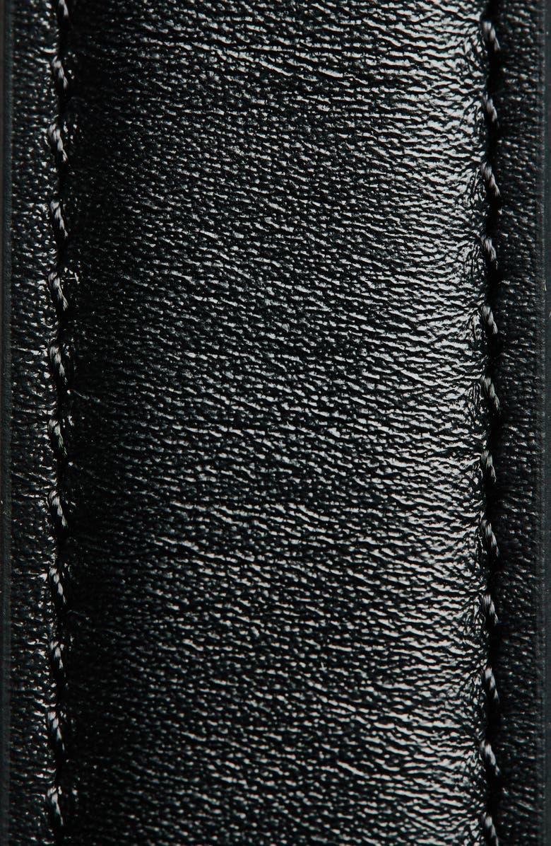 Cult Gaia Fiore Leather Belt, Alternate, color, Black