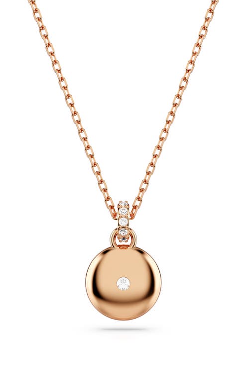 Swarovski Sublima Crystal Pendant Necklace In Rose Gold