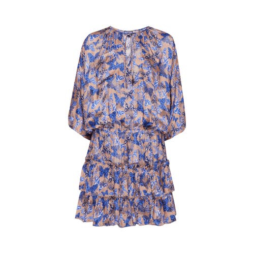 Vilebrequin Viscose And Silk Dress Disco Butterflly In Blue