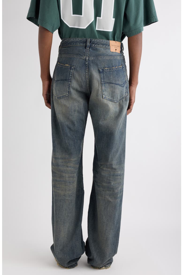 Relaxed Fit Jeans, Alternate, color, NAVY/ GREEN/ YELLOW
