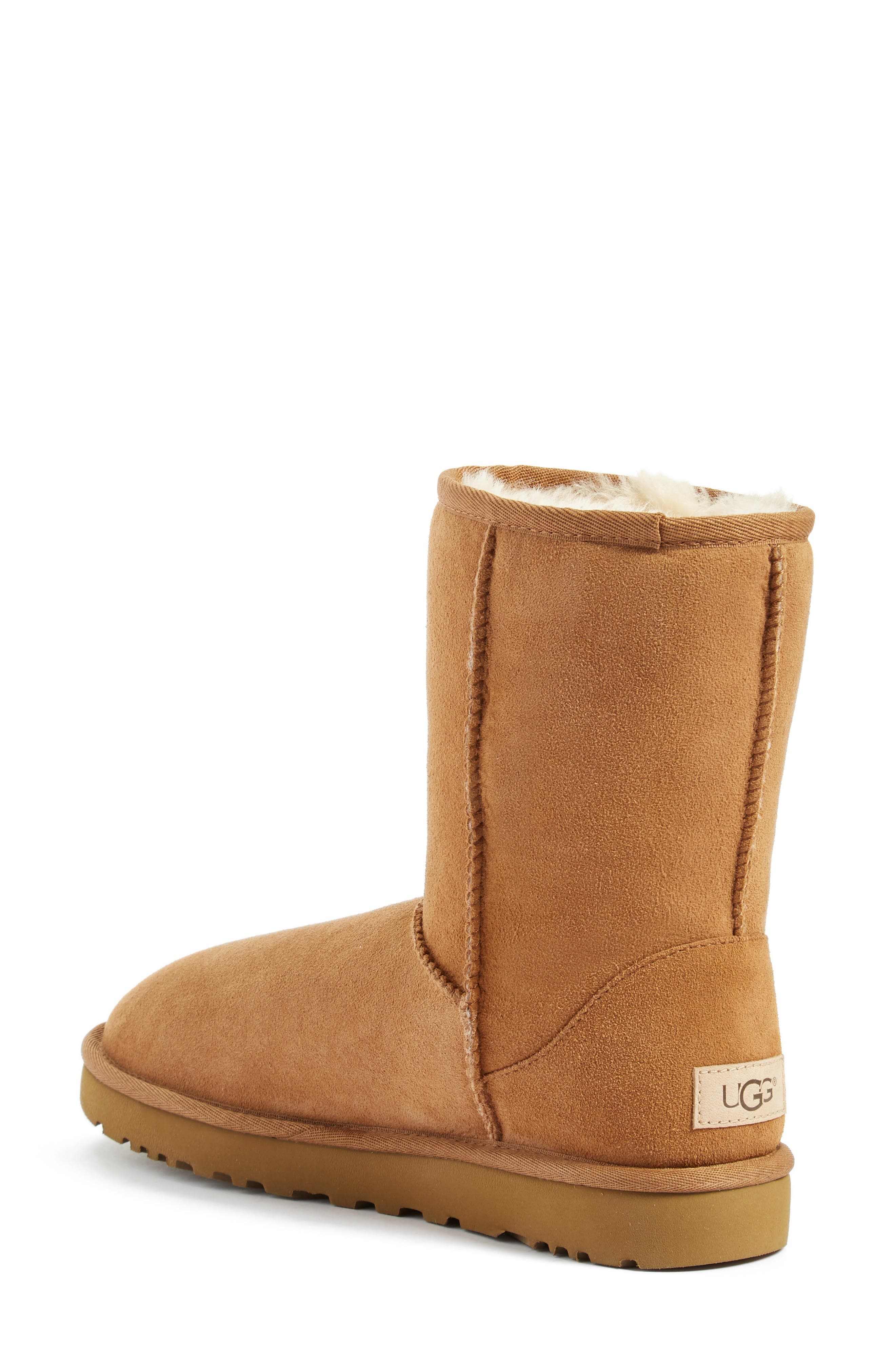 UGG<sup>®</sup> Classic II Genuine Shearling Lined Short Boot, Alternate, color, Chestnut Suede