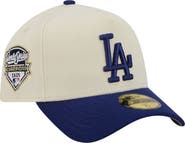New Era Men's New Era  Cream Los Angeles Dodgers Chrome A-Frame 59FORTY Fitted Hat
