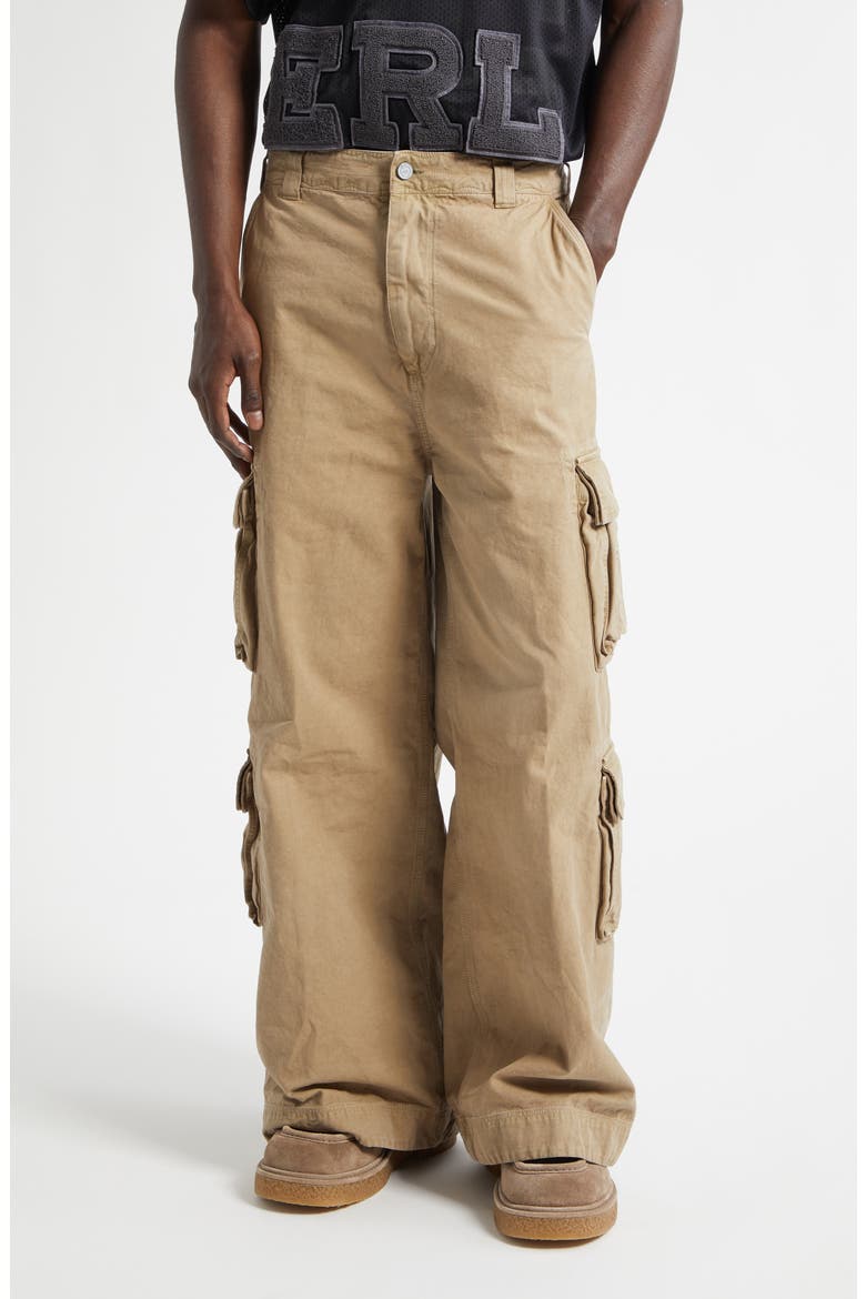 Gender Inclusive Cotton Canvas Cargo Pants, Main, color, BEIGE