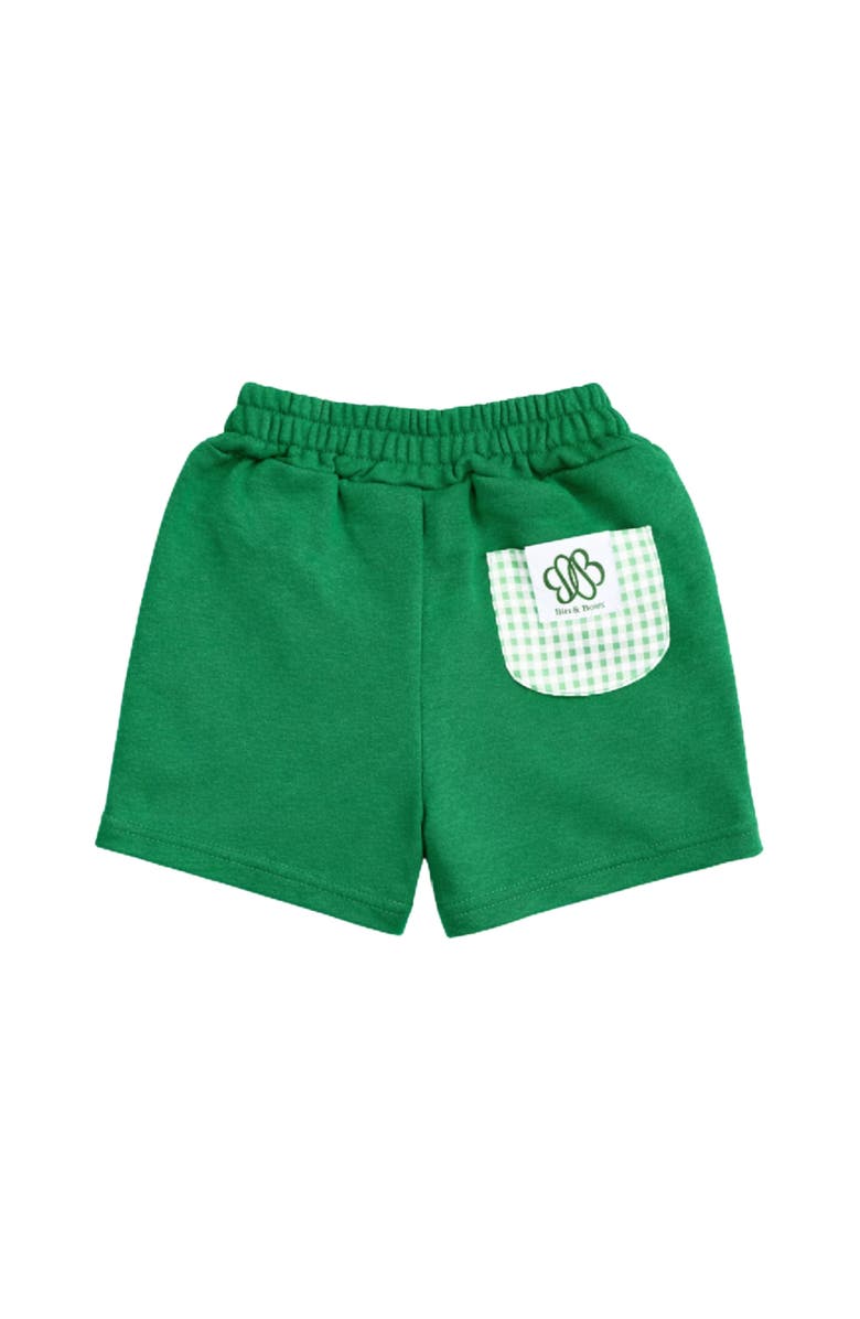 Bits & Bows Seersucker Pocket Shorts, Alternate, color, Green