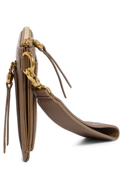 Hobo Hart Leather Wristlet In Brown