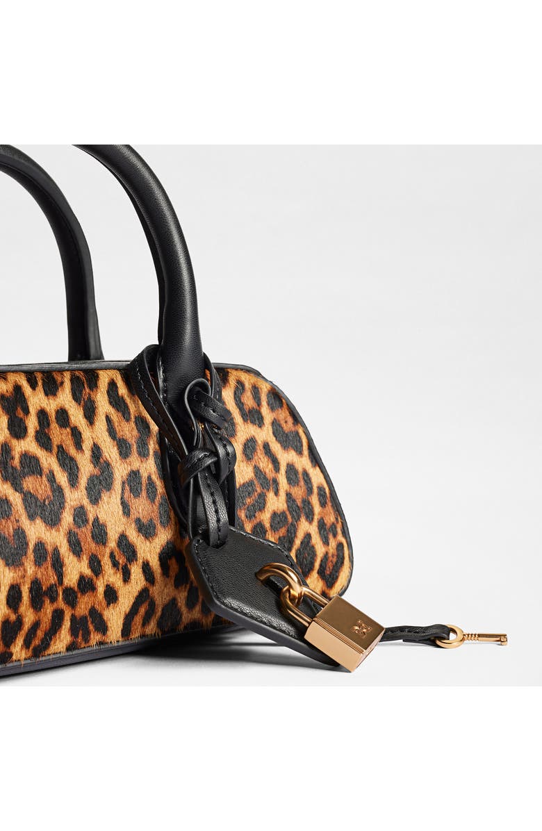 Sam Edelman Micro Nori Genuine Calf Hair Bowler Satchel, Alternate, color, Brown Calf Hair