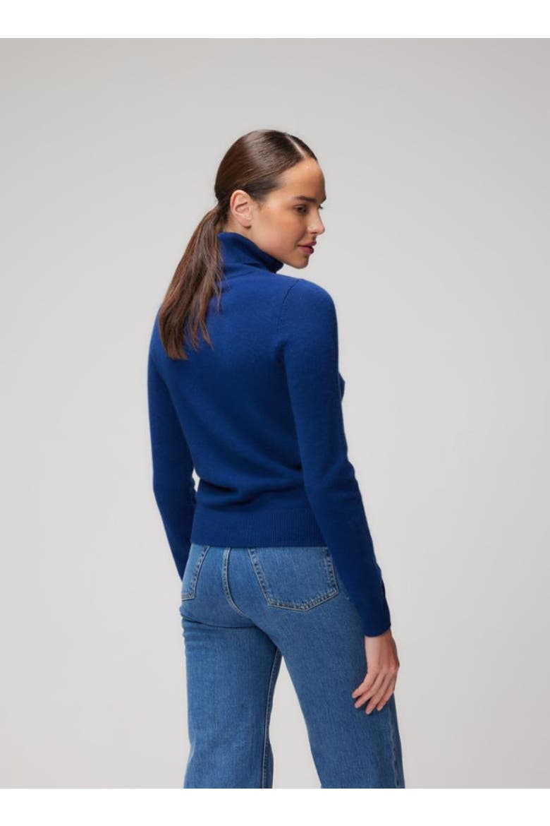 Cashmere L/S Turtleneck, Alternate, color, BLEU ROI